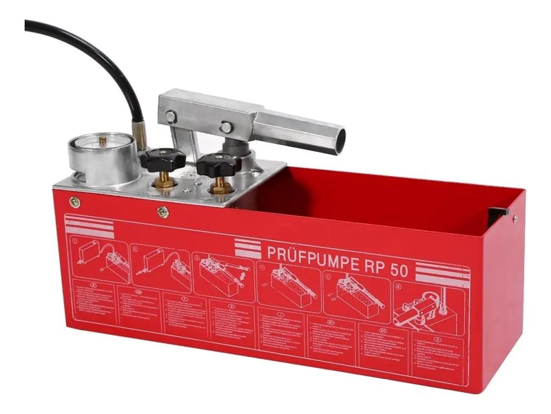 BOMBA MANUAL PARA PRUEBA DE PRESION HIDRAULICA 0-60 BAR - 3