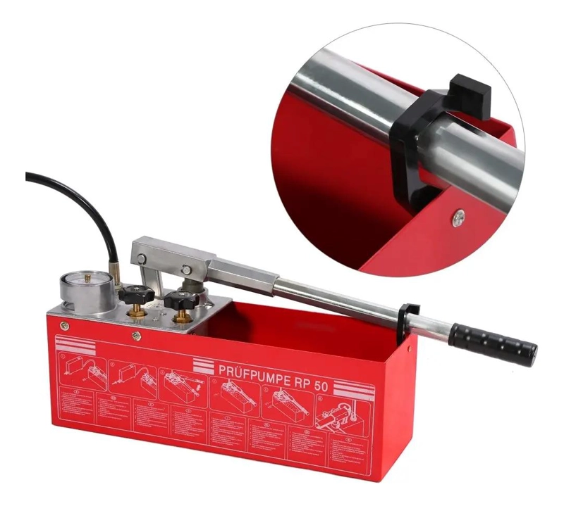 BOMBA MANUAL PARA PRUEBA DE PRESION HIDRAULICA 0-60 BAR - 5