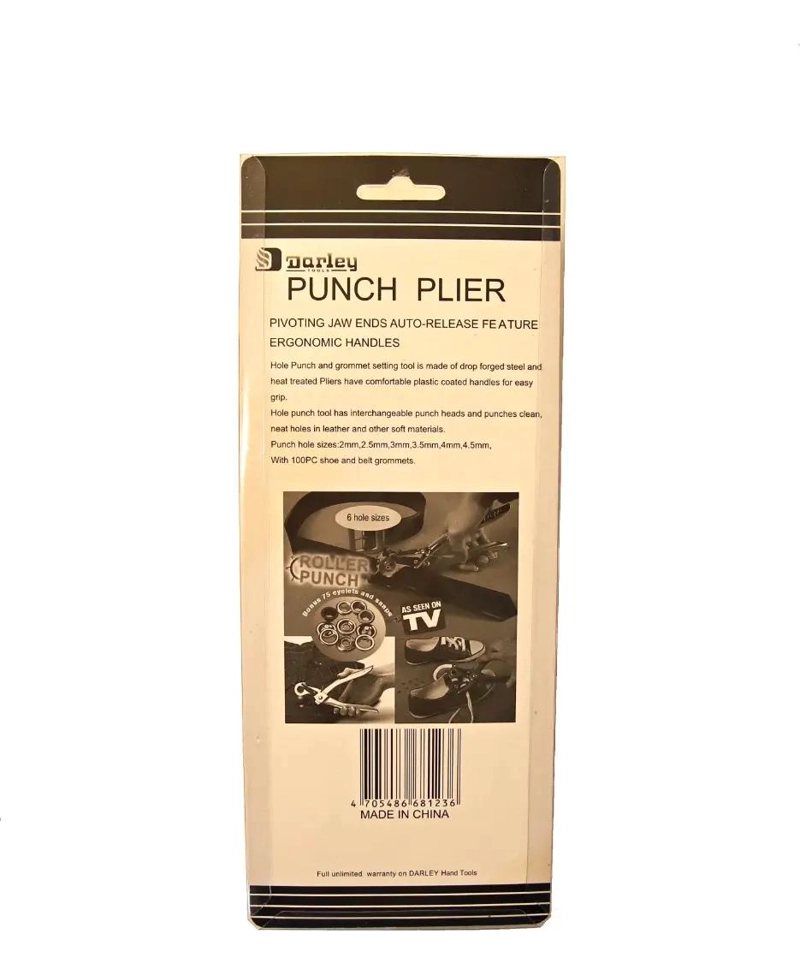ALICATE SACABOCADO PERFORADOR 6 MEDIDAS PARA CUERO Y TELA - 3