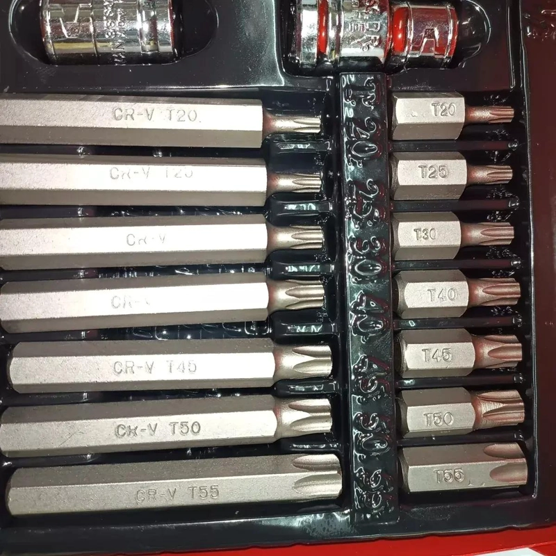 JUEGO DE 40 DADOS Y PUNTAS TORX T20 A T55 ALLEN - 5