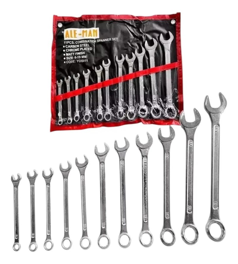 SET DE 11 LLAVES COMBINADAS 6-19MM PUNTA CORONA - 3