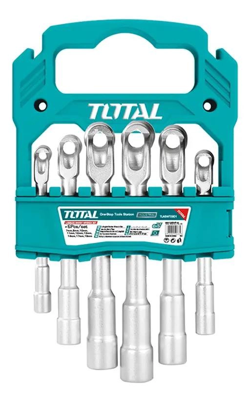 JUEGO DE 6 LLAVES PIPA TIPO L COLOR TURQUESA - 1