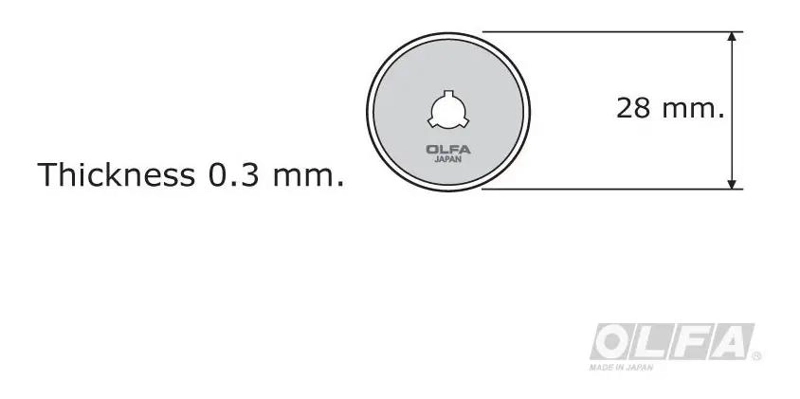 CUTTER ROTATIVO 28MM ANCHO HOJA 2.8CM AMARILLO - 2