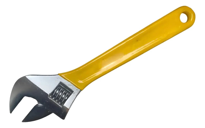 LLAVE INGLESA AJUSTABLE 15 PULGADAS 38CM AMARILLO - 1