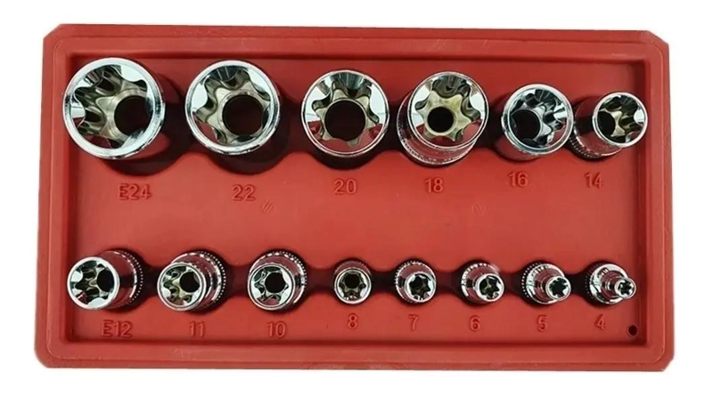 KIT 14 DADOS TORX ESTRELLA HEMBRA - 4
