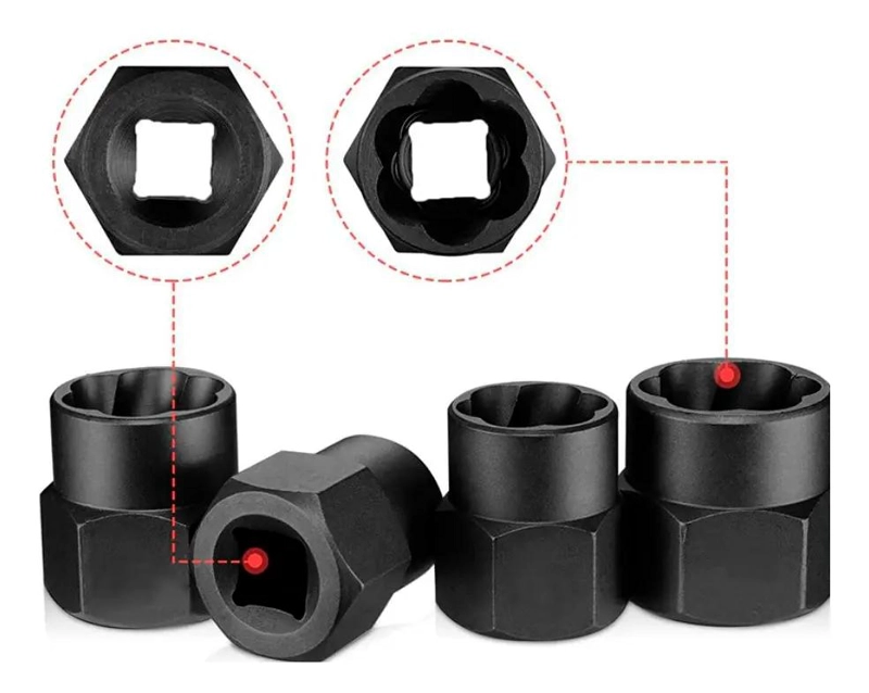 KIT DE DADOS EXTRACTORES 1/4 A 19MM PARA HERRAMIENTAS - 2