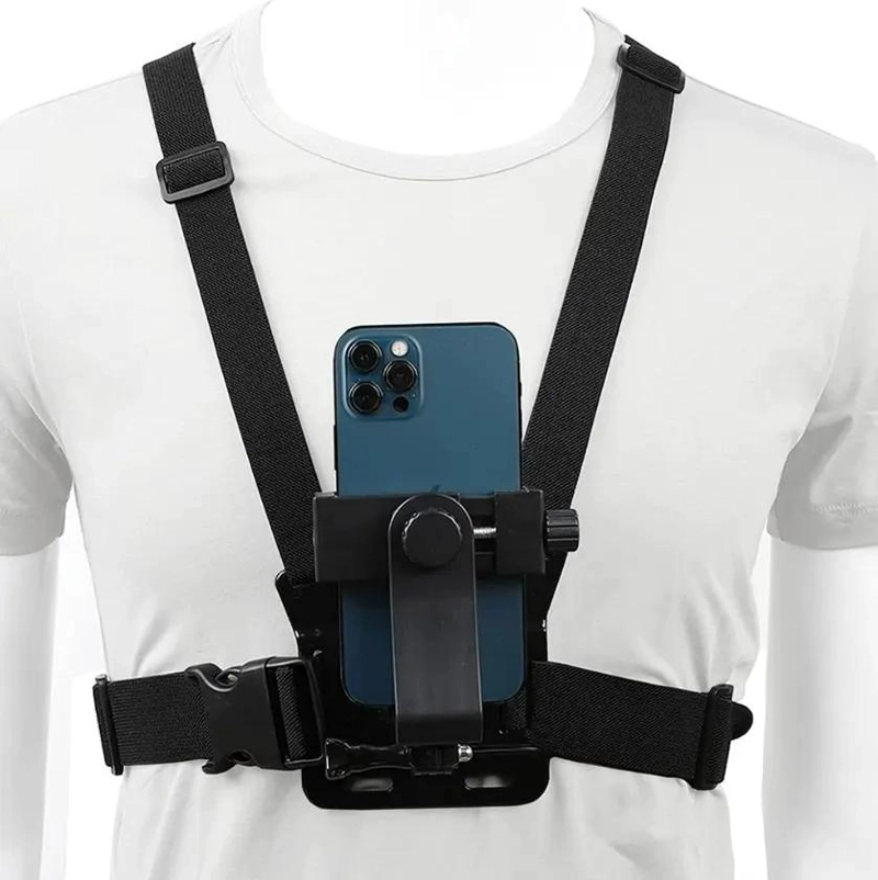 GENÉRICO SOPORTE AJUSTABLE PARA CELULAR CON ARNE S DE PECHO