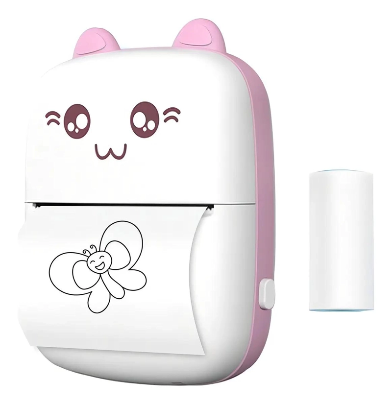 GENÉRICO MINI IMPRESORA TE RMICA PORTATIL BLUETOOTH COLOR ROSA