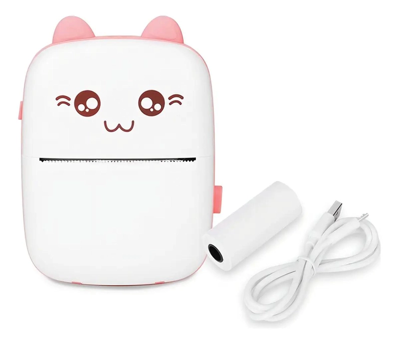 MINI IMPRESORA TE RMICA PORTATIL BLUETOOTH COLOR ROSA - 2