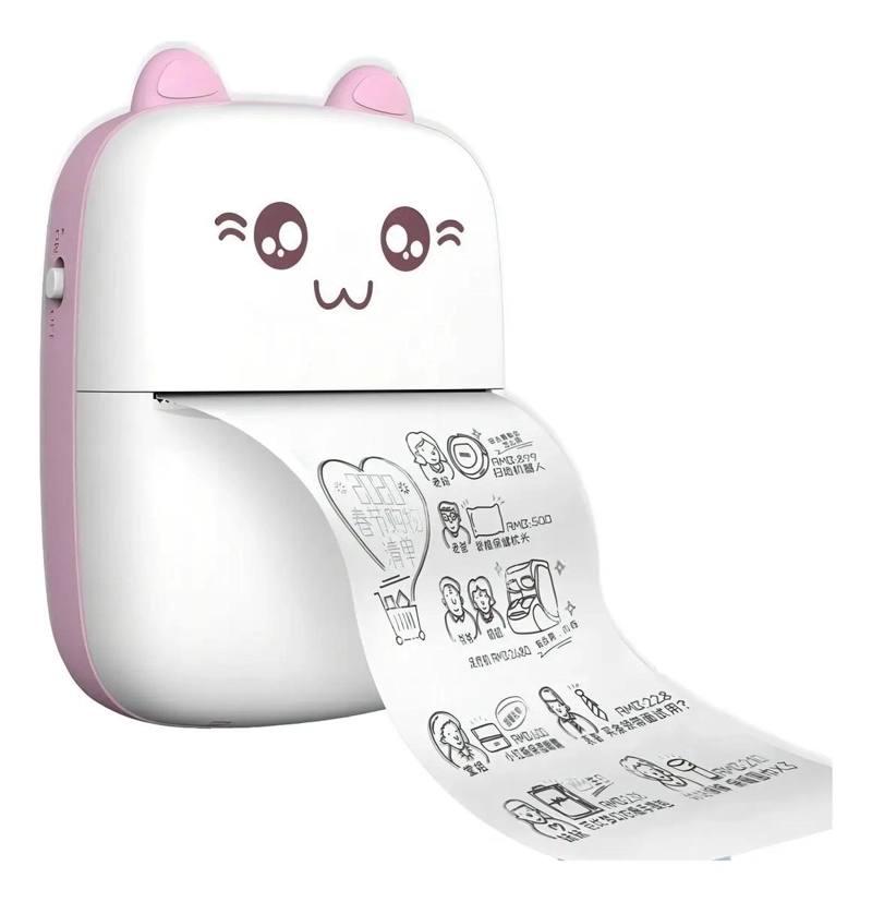 MINI IMPRESORA TE RMICA PORTATIL BLUETOOTH COLOR ROSA - 4