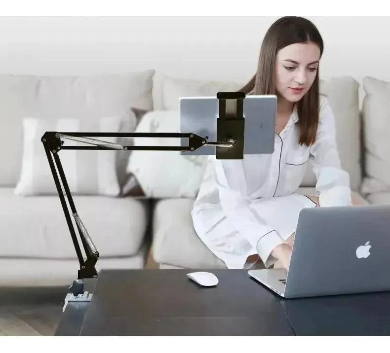 SOPORTE AJUSTABLE PARA CELULAR Y TABLET DE ESCRITORIO - 3