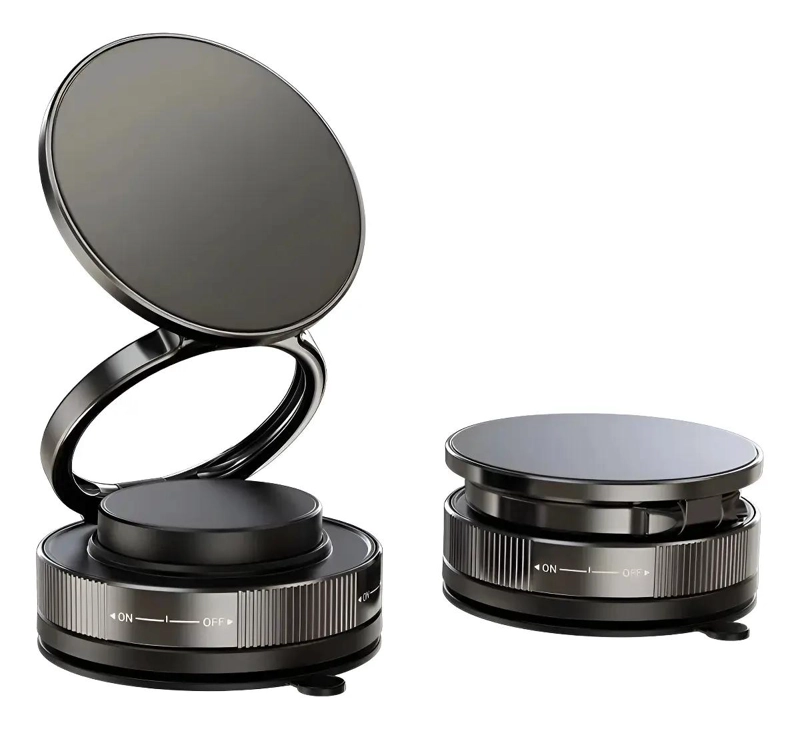 SOPORTE MAGNE TICO PARA CELULAR AUTO 360° NEGRO - 1