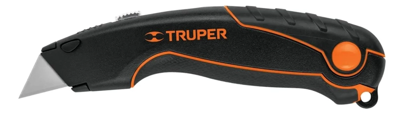 CUCHILLA RETRACTIL DE ACERO CON MANGO ERGONOMICO - 3