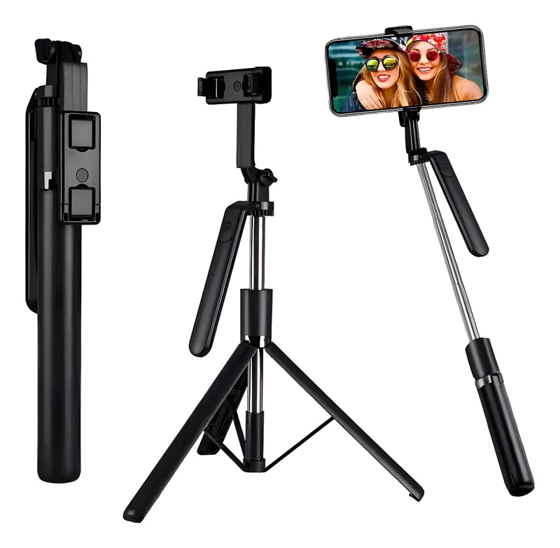 TRIPODE SELFIE 170 CM CON ESTABILIZADOR BLUETOOTH - 1