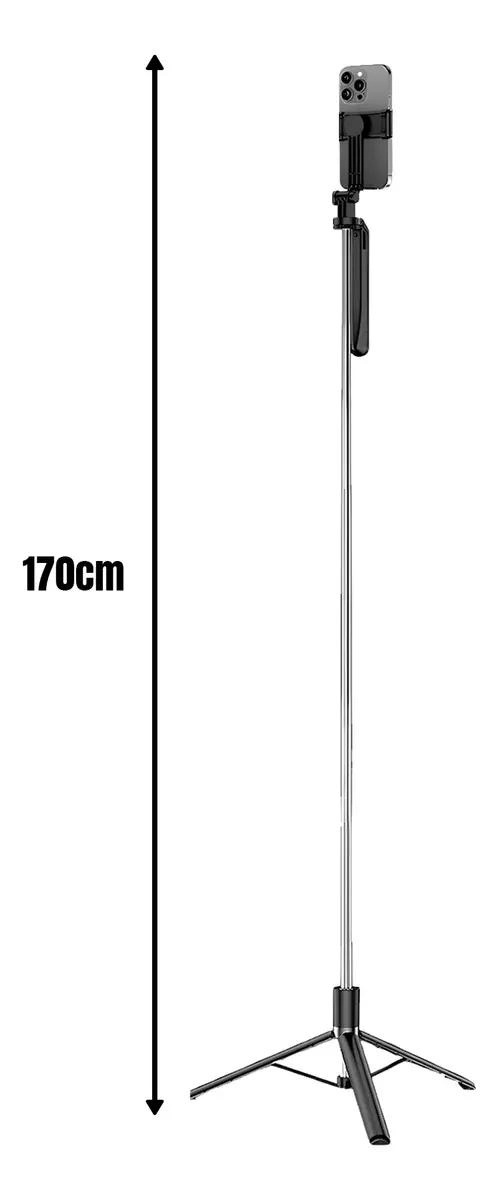 TRIPODE SELFIE 170 CM CON ESTABILIZADOR BLUETOOTH - 3