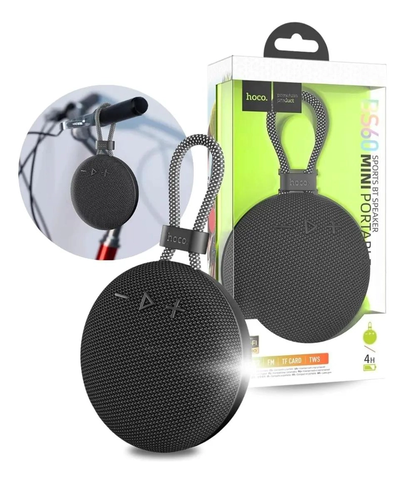 GENÉRICO PARLANTE BLUETOOTH TWS CON FM Y TF NEGRO