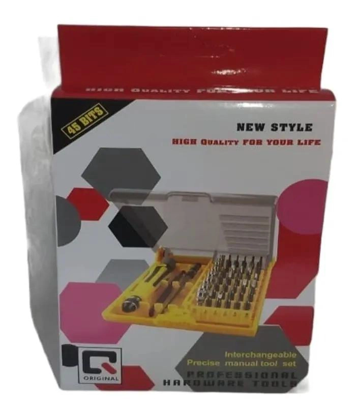 KIT DE DESTORNILLADORES DE PRECISION 45 PIEZAS - 6