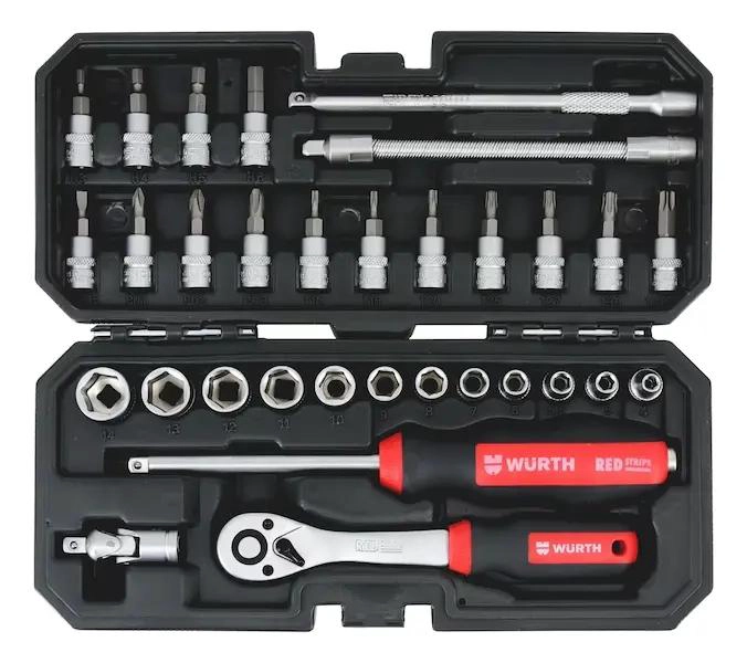GENÉRICO SET DE HERRAMIENTAS DADOS 1/4 PULGADAS 32 PIEZAS