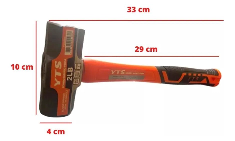 COMBO MAZO DE ACERO 33CM 2 LIBRAS - 2