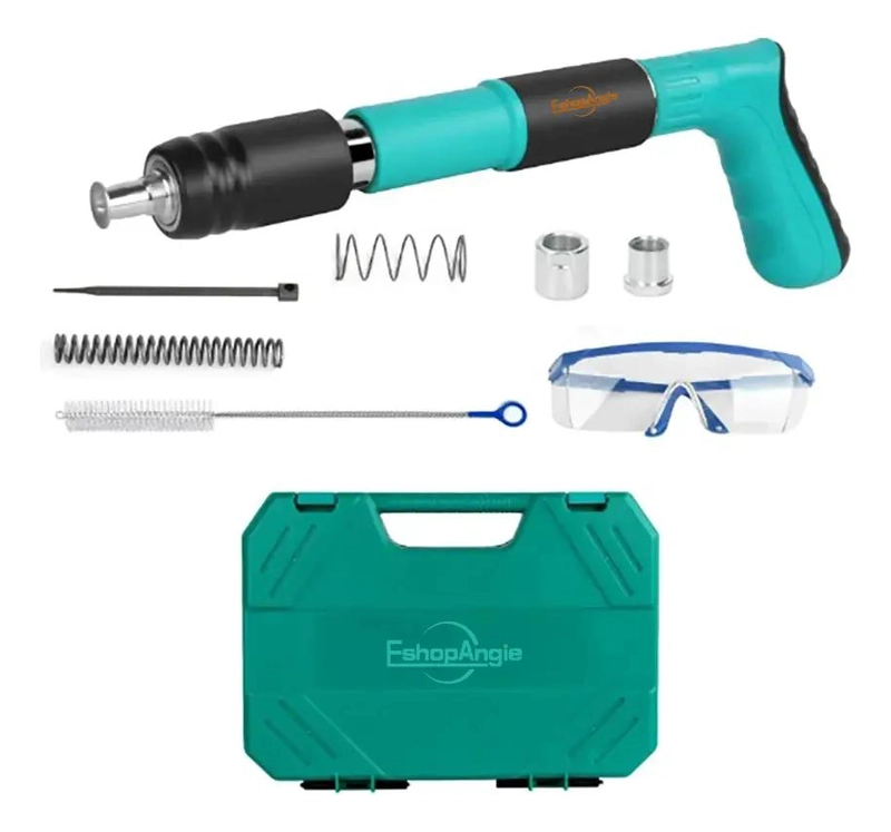 KIT PORTATIL DE PISTOLA PARA FIJACION DE CLAVOS EN PARED - 1