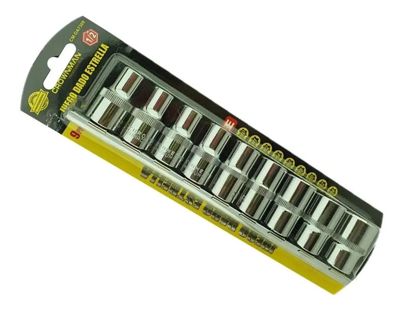 SET DE DADOS TORX ESTRELLA HEMBRA 9 PIEZAS - 1