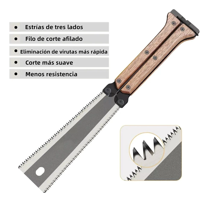 SIERRA DE TRACCION DE MADERA 1,6 CM - 3