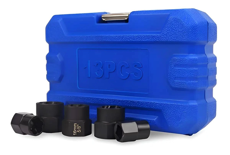 SET DE DADOS EXTRACTORES PARA PERNOS Y TUERCAS 9 A 19 MM - 2