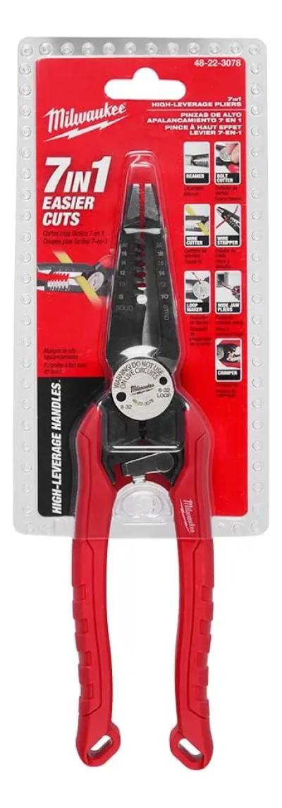 PINZA COMBINADA 7 EN 1 PARA CABLES 10 A 20 AWG - 3