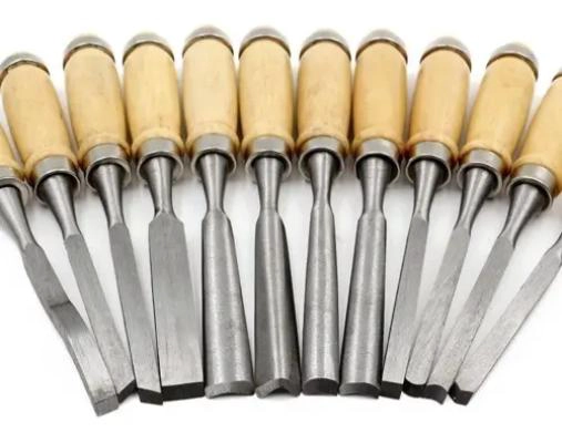 JUEGO DE 12 CINCELES PARA TALLAR MADERA - 4