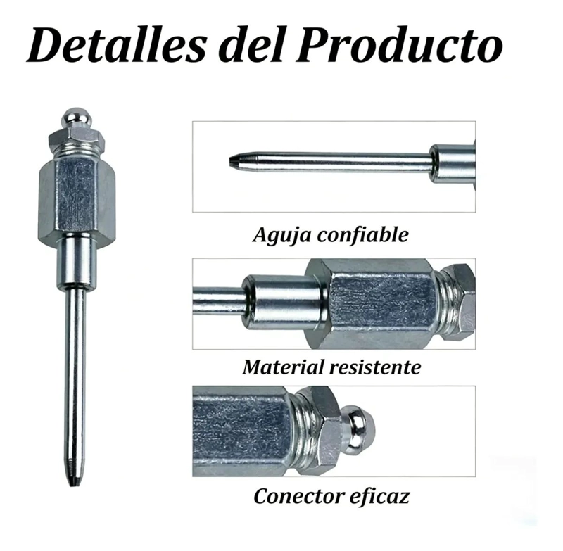 ADAPTADOR AGUJA INYECTOR GRASA 1/8 NPT ACERO - 6