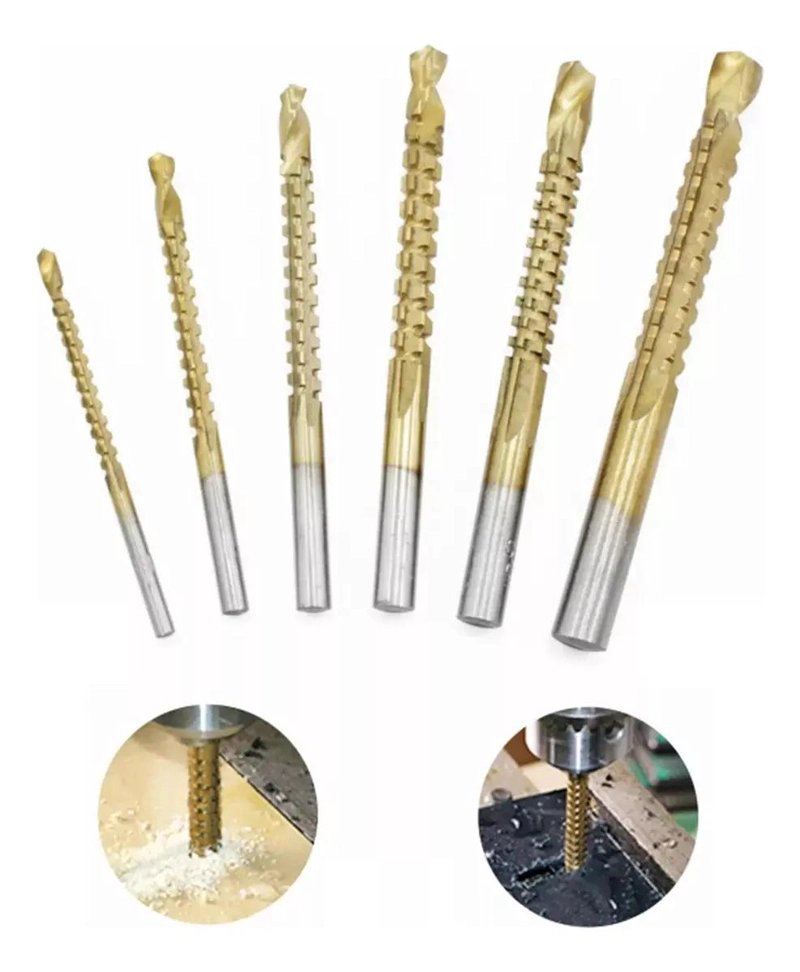BROCAS DE ACERO PARA TALADRAR MADERA Y METAL - 1