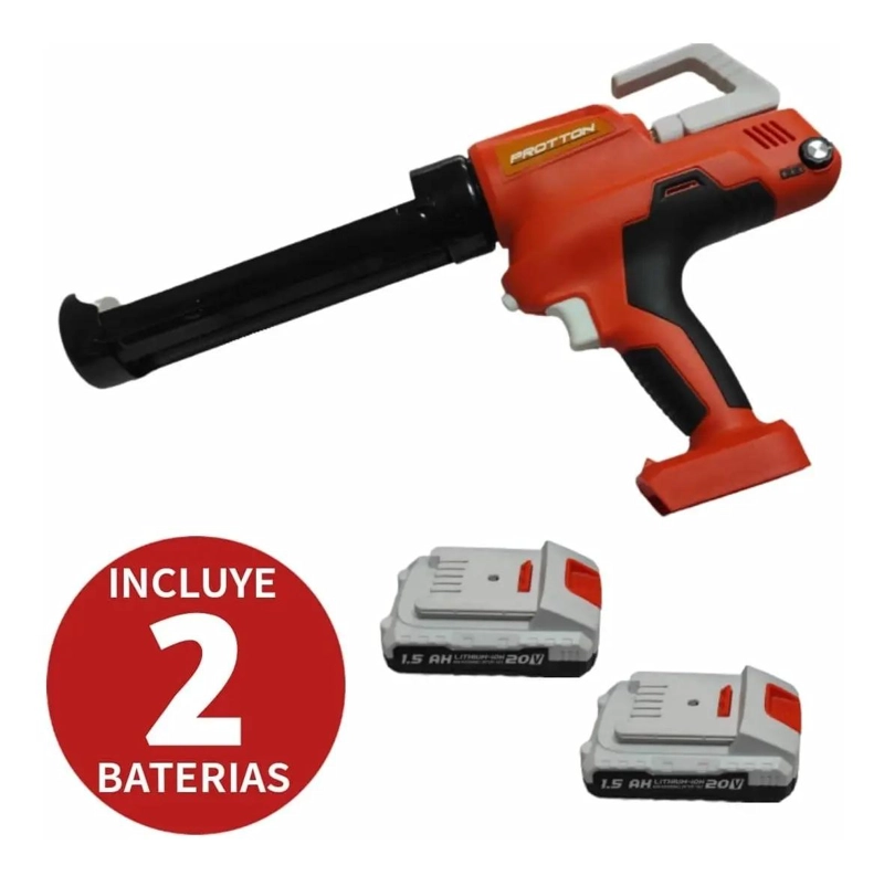 PISTOLA CALAFATERA INALAMBRICA 20V 6500N 600ML - 3