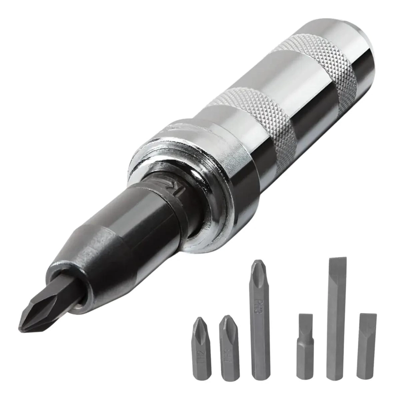 DESTORNILLADOR DE IMPACTO 7 PIEZAS CON MALETA - 1
