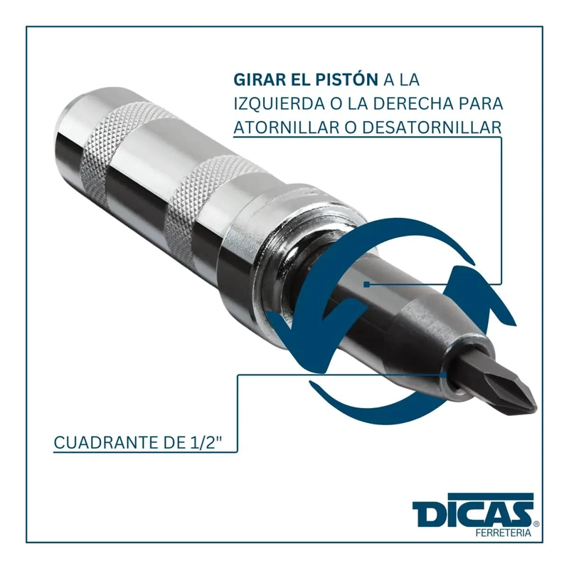 DESTORNILLADOR DE IMPACTO 7 PIEZAS CON MALETA - 5