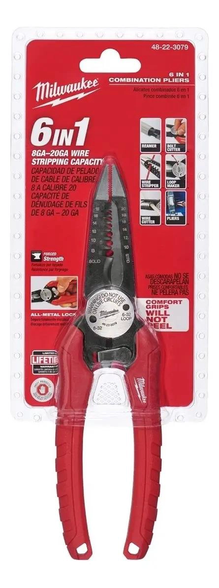 ALICATE PELA CABLE 6 EN 1 CON AGARRE COMODO - 4