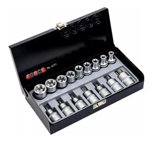 GENÉRICO JUEGO DE DADOS TORX 16 PIEZAS M/H