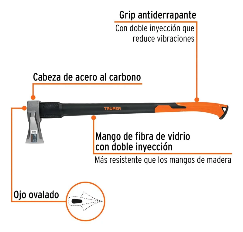 HACHA PARA RAJAR MADERA 4.5 LBS - 2