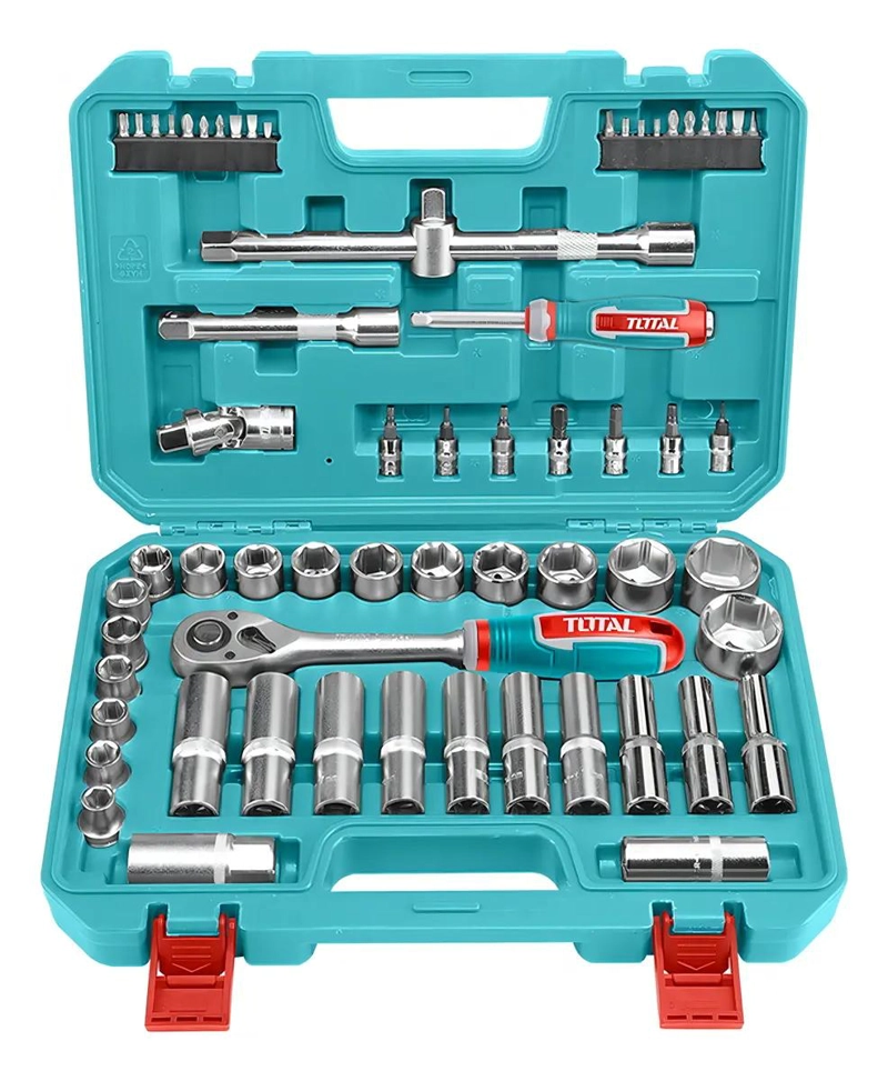 GENÉRICO SET DE DADOS CUADRANTE 1/2 PULGADA 62 PIEZAS
