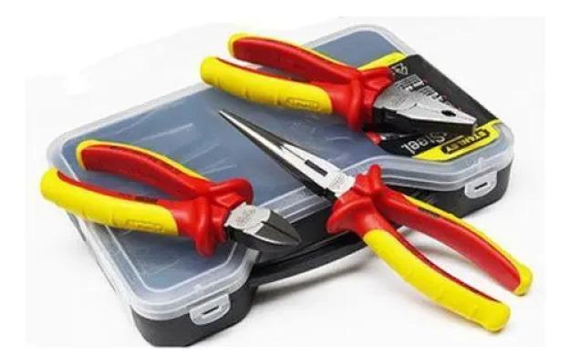 JUEGO DE 3 ALICATES AISLANTES PARA ELECTRICISTA - 3