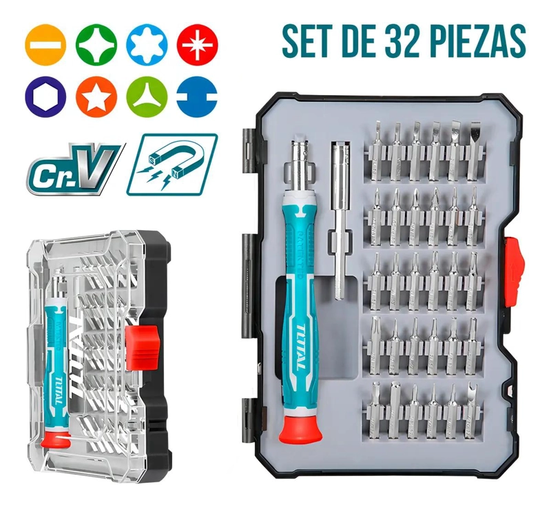 SET DE DESTORNILLADORES DE PRECISION 32 PIEZAS - 2