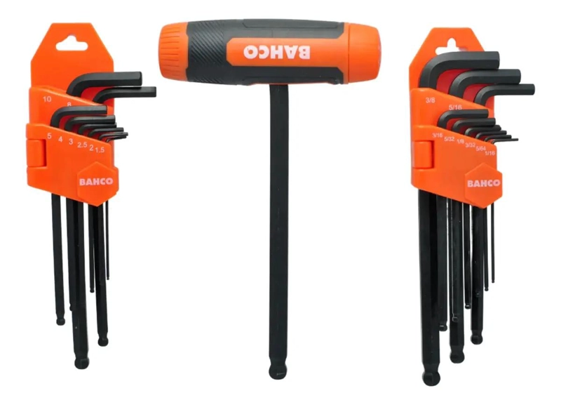 LLAVE ALLEN ME TRICA Y PULGADAS COLOR NARANJA - 2