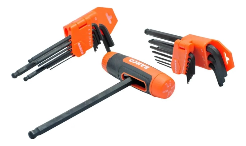 LLAVE ALLEN ME TRICA Y PULGADAS COLOR NARANJA - 3