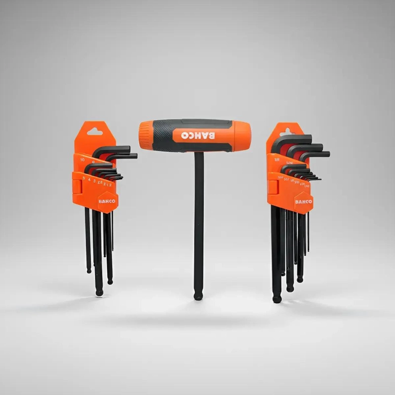 LLAVE ALLEN ME TRICA Y PULGADAS COLOR NARANJA - 4