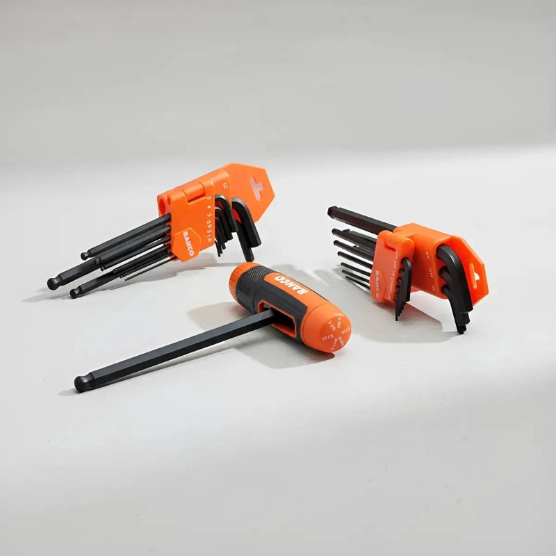 LLAVE ALLEN ME TRICA Y PULGADAS COLOR NARANJA - 5