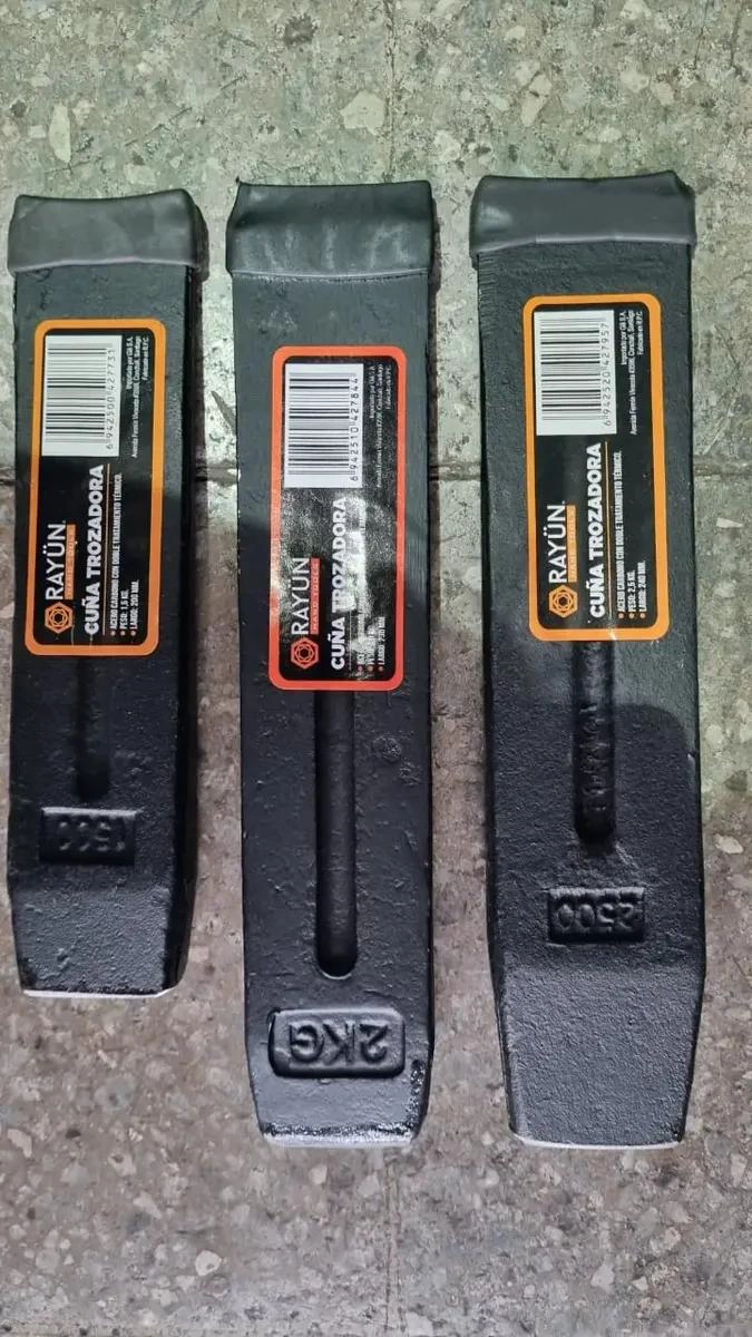 PACK DE 3 CUÑAS PARA PARTIR LEÑA Y MADERA - 2
