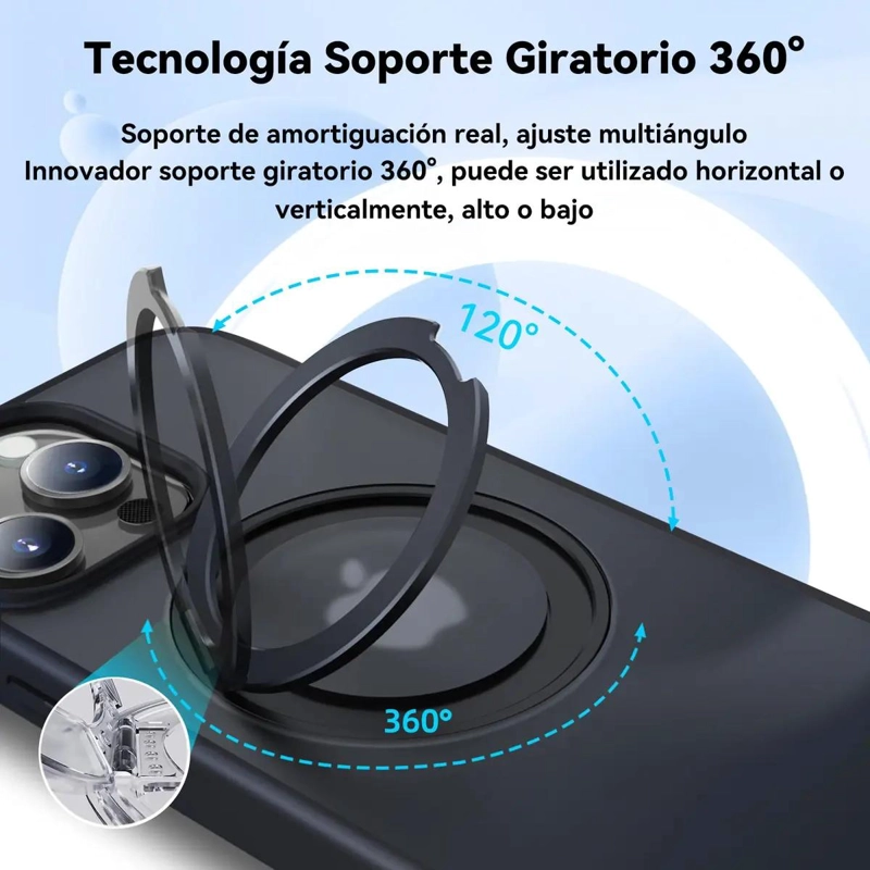 CARCASA MAGNE TICA CON SOPORTE PARA IPHONE - 4