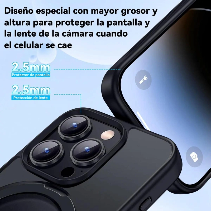 CARCASA MAGNE TICA CON SOPORTE PARA IPHONE - 5
