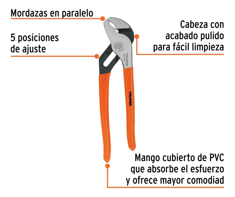 ALICATE PICO LORO 08' CON MANGO DE VINIL - 3