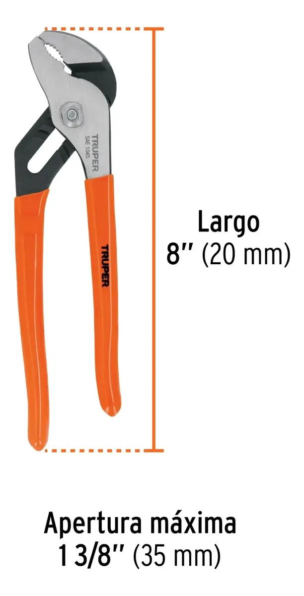 ALICATE PICO LORO 08' CON MANGO DE VINIL - 4