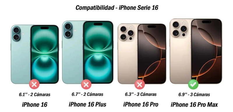 CARCASA ANTIGOLPE PARA IPHONE 16 PRO MAX - 5